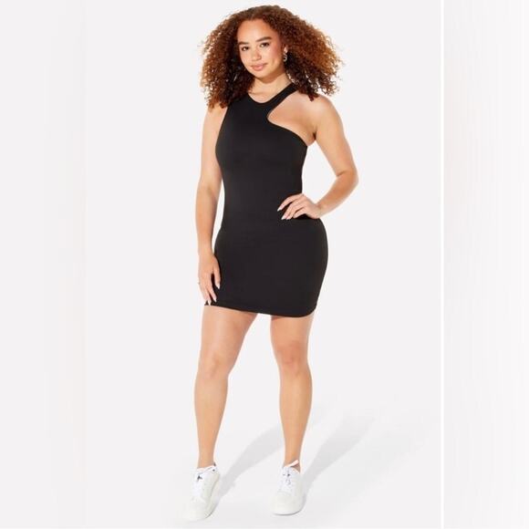 Yitty Fabletics Major Label Black Compression Mini Cut Out Dress Size 2X NWT - Picture 14 of 15